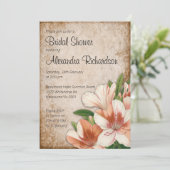 Vrijgezellenfeest  abrikozen kaart (Staand voorkant)