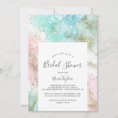 Vrijgezellenfeest abstracte Waterverf Kaart (Voorkant)