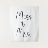 Vrijgezellenfeest Achtergrond Decoraties Miss to M Wandkleed (Voorkant)