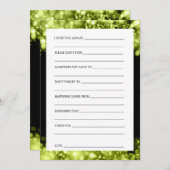 Vrijgezellenfeest Advies Chartreuse Sparkling Ligh Kaart (Voorkant / Achterkant)