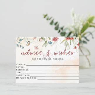 Vrijgezellenfeest, advies en wensen, Bridal Game Informatiekaartje