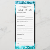 Vrijgezellenfeest advies Turquoise mousserende lic (Voorkant)