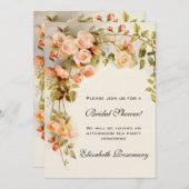 Vrijgezellenfeest Antiek Rozen Bloemen Bloemen Bl Kaart (Voorkant / Achterkant)