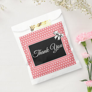 Vrijgezellenfeest Bedankt Roze Witte Polka Dots Bo Bedankzakje