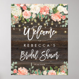 vrijgezellenfeest bijtend perzikhout - welkomsttek poster