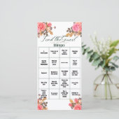 Vrijgezellenfeest Bingo Game Aankondiging (Staand voorkant)