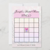 Vrijgezellenfeest Bingo Game Sjabloon Kaart (Voorkant)