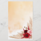 Vrijgezellenfeest Bingo Pampas Grass Game Card Flyer (Achterkant)