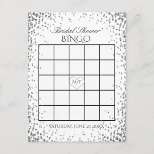 vrijgezellenfeest Bingo   ZilverConfetti Uitnodiging Briefkaart