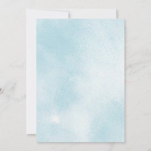 Vrijgezellenfeest Blauwe Oceaan en zandstrand Kaart (Achterkant)