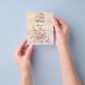 Vrijgezellenfeest blond bruid roos budget uitnodig flyer (Hand)