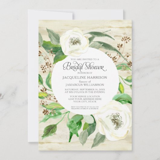 Vrijgezellenfeest BOHO Eucalyptus Leaf Krans Rozen Kaart (Voorkant)