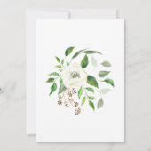 Vrijgezellenfeest BOHO Eucalyptus Leaf Krans Rozen Kaart (Achterkant)