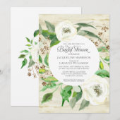 Vrijgezellenfeest BOHO Eucalyptus Leaf Krans Rozen Kaart (Voorkant / Achterkant)