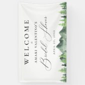 Vrijgezellenfeest bos spandoek (Verticaal)