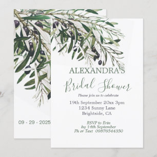 Vrijgezellenfeest Botanische Italiaanse Groene Oli Kaart