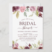 Vrijgezellenfeest Bourgogne Elegante lentebloem Kaart (Voorkant)