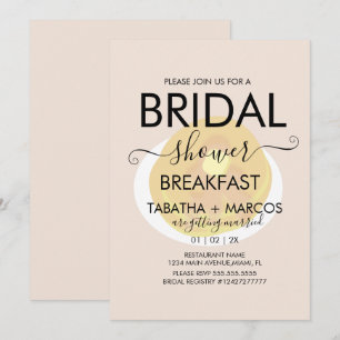 Vrijgezellenfeest Breakfast Pancakes Brunch Uitnod Kaart