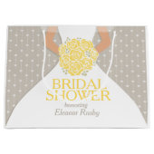 Vrijgezellenfeest Bride gepersonaliseerde cadeauta Large Cadeautasje (Voorkant)