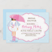 vrijgezellenfeest Bride Umbrella Kaart (Voorkant / Achterkant)