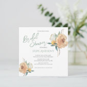 Vrijgezellenfeest Bright Summer Flowers Elegant Kaart (Staand voorkant)