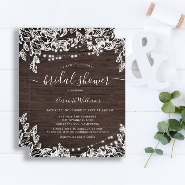 Vrijgezellenfeest brochure voor Rustic String Ligh (Creator heeft geüpload)