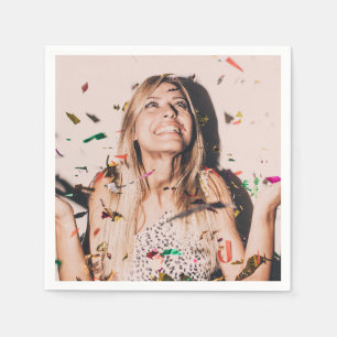 Vrijgezellenfeest bruid gezicht foto servet