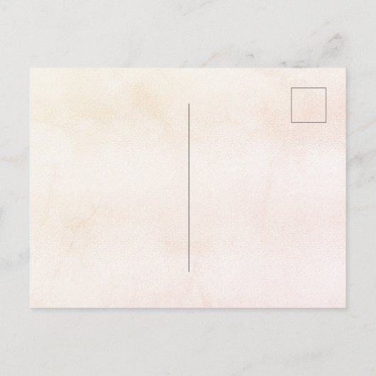 Vrijgezellenfeest bruid roos gouden pampas boho uitnodiging briefkaart (Achterkant)