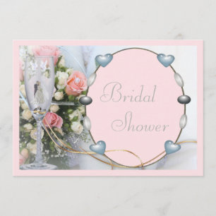 vrijgezellenfeest, bruin, duif en glazen bloem kaart