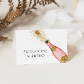 Vrijgezellenfeest Champagne Thema Buffet Voedsel K Informatiekaartje