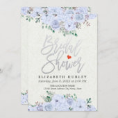 Vrijgezellenfeest Chic Silver Script Waterverf Flo Kaart (Voorkant / Achterkant)