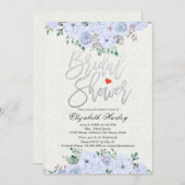 Vrijgezellenfeest Chic Silver Script Waterverf Flo Kaart (Voorkant / Achterkant)