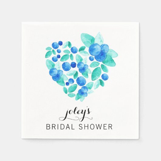 Vrijgezellenfeest Cocktail servetten Custom Heart (Voorkant)