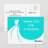 Vrijgezellenfeest Dank u Briefkaart (Voorkant / Achterkant)