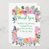 VRIJGEZELLENFEEST DANK U KAART (Voorkant / Achterkant)