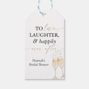 Vrijgezellenfeest Dank u Labels, bruids brunch Cadeaulabel
