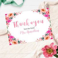 Vrijgezellenfeest Dank u Schattigee Waterverf Flor