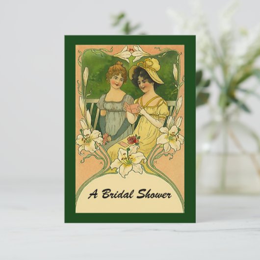  Vrijgezellenfeest dat uitnodigingen ontvangt (Staand voorkant)