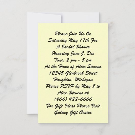  Vrijgezellenfeest dat uitnodigingen ontvangt (Achterkant)