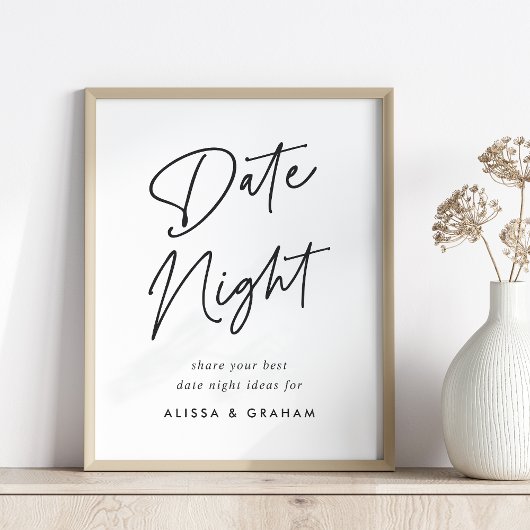 Vrijgezellenfeest Datum Jar Sign. Poster