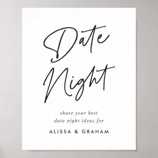 Vrijgezellenfeest Datum Jar Sign. Poster (Voorkant)