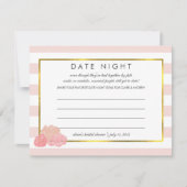 Vrijgezellenfeest Datum Nachtelijke Kaarten | Roze (Voorkant)