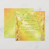 Vrijgezellenfeest Droy Forest Trees Kaart (Voorkant / Achterkant)