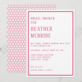 Vrijgezellenfeest Eenvoudige Moderne Hexagon Geome Kaart