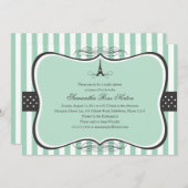 Vrijgezellenfeest Eiffeltoren Kaart (Voorkant / Achterkant)