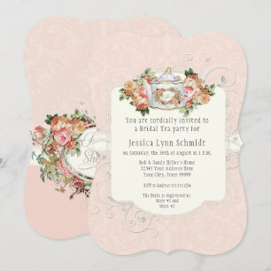 Vrijgezellenfeest  Elegant Bloemen Roos Gevormd Kaart