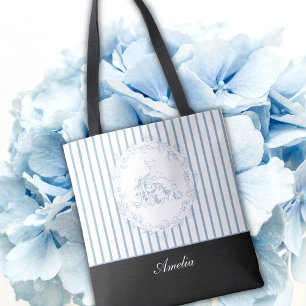 Vrijgezellenfeest - Elegant Blue Personalized Brid Draagtas