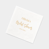 Vrijgezellenfeest Elegant Modern Minimal Script Go Folie Servetten (Links)