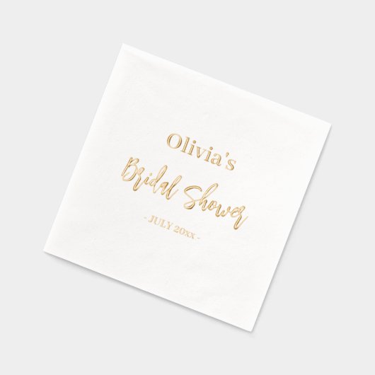 Vrijgezellenfeest Elegant Modern Minimal Script Go Folie Servetten (Links)