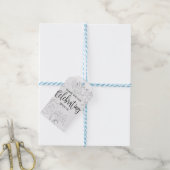 Vrijgezellenfeest, elegante bruidsdouche uitnodigi cadeaulabel (Met Touw)